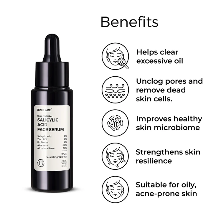 Salicylic Anti-Acne Kit with Jade Roller Combo for Oily, Acne Prone Skin - Image 6