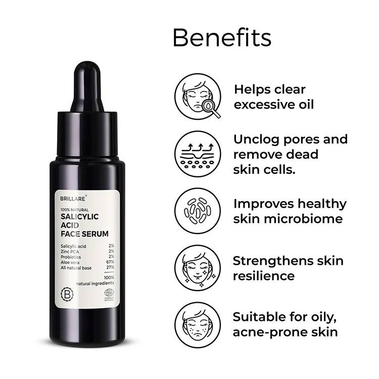 2% Salicylic Acid Face Serum & Neem Powder Face Wash (30g) Combo for acne-prone skin - Image 4