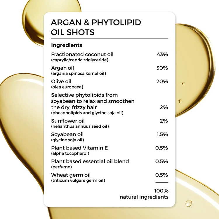 Argan & Phytolipid Oil Shots and Argan Oil Combo For Dry, Frizzy Hair - Image 3