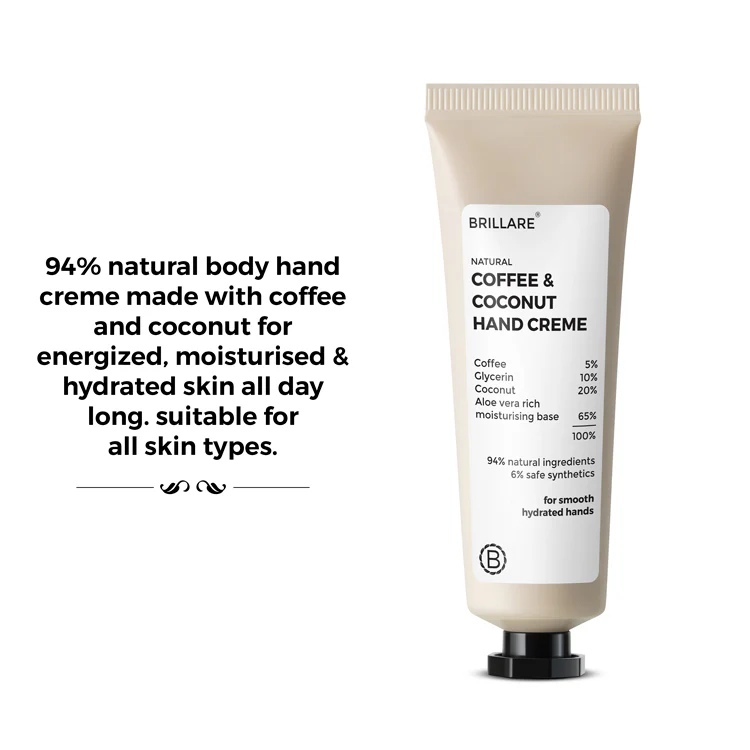 Coffee & Coconut Hand Creme for Energized & Moisturised Skin - Image 4