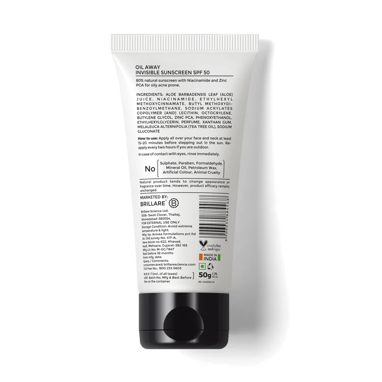 Oil Away Invisible Sunscreen with SPF50 - Image 8
