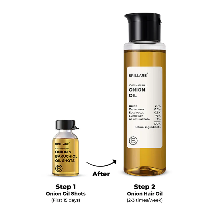 Onion & Bakuchiol Oil Shots and Onion Oil Combo For Hair Fall Reduction - Image 7