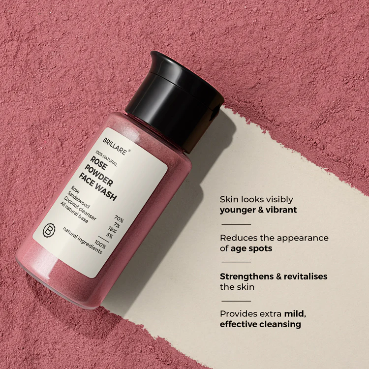 Rose Powder Face Wash For youthful Skin - Image 3