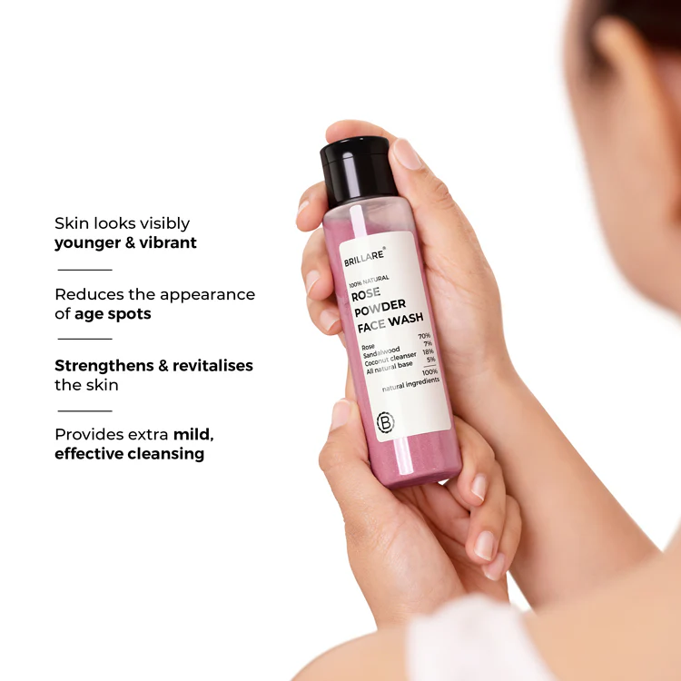 Rose Powder Face Wash For Youthful Skin 30g - Image 3