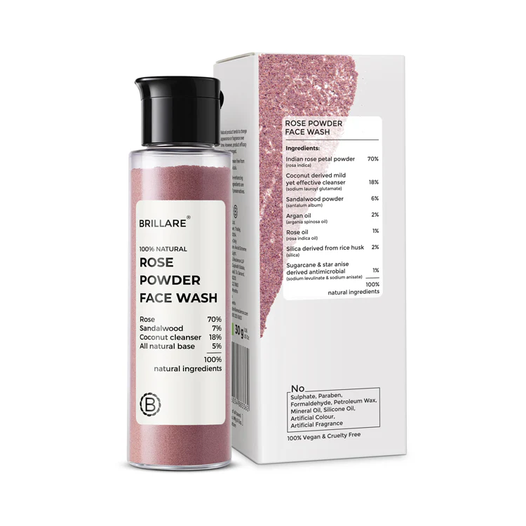 Rose Powder Face Wash For Youthful Skin 30g - Image 9