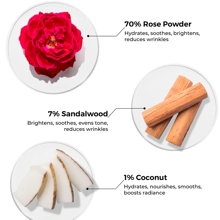 Rose Powder Face Wash For youthful Skin - Image 4