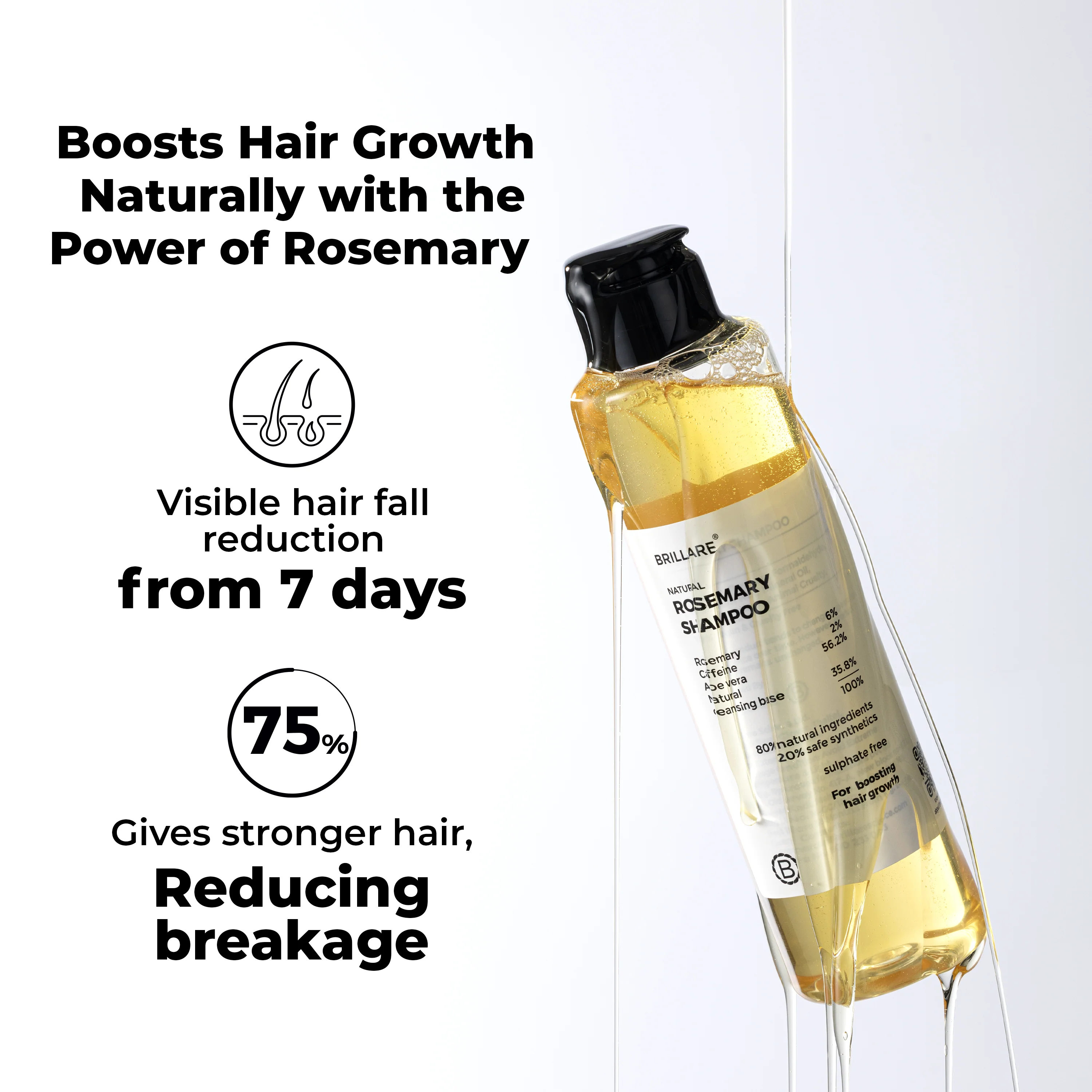 Rosemary Oil Shots with Shampoo For Visible Hair Growth (Pack of 2) - Image 5
