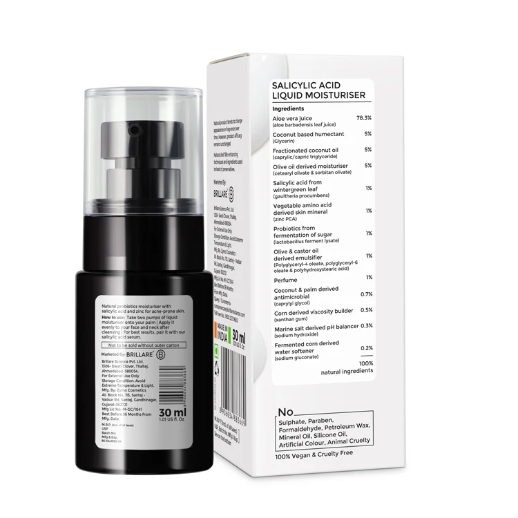 Salicylic Acid Liquid Moisturiser for oily, acne prone skin - Image 10