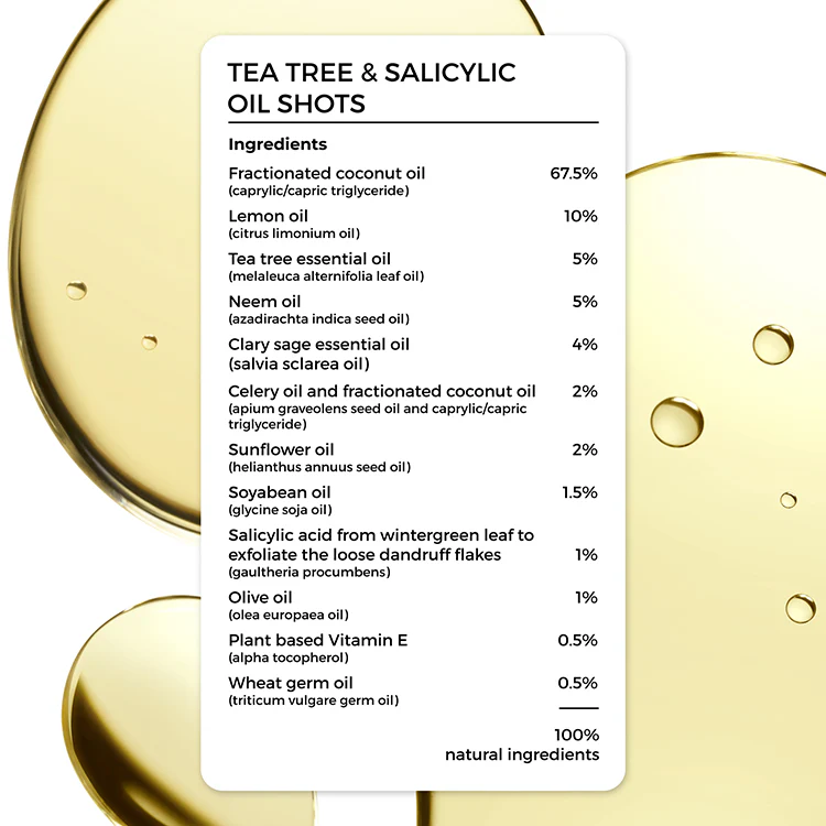 Tea Tree & Salicylic Oil Shots and Tea Tree Oil Combo For Dandruff Control - Image 3