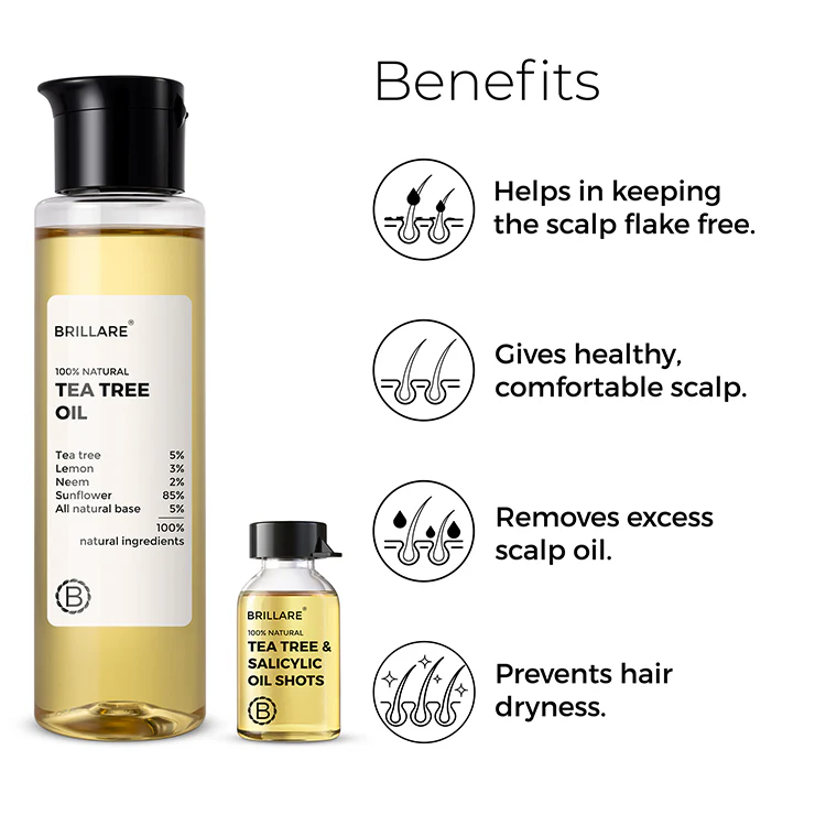 Tea Tree & Salicylic Oil Shots and Tea Tree Oil Combo For Dandruff Control - Image 6